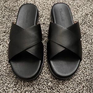 Madewell Crisscross Slide Sandals- sz 6
